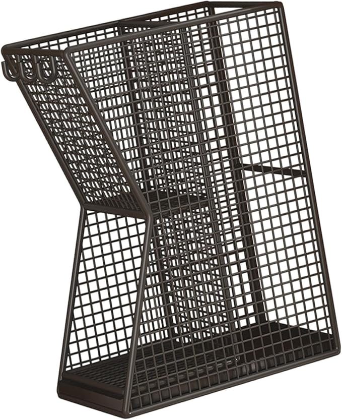 Umbrella Stand Rack Umbrella Holder Bin Large Capacity with Drip Tray Metal Storage Container Umbrella Stand Holder for Hotel, Black