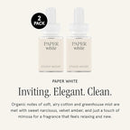 Pura x Studio McGee Home Scent Refill - Smart Air Diffuser - Long-Lasting Luxury Fragrance per Refill - Home Essential - Clean & Safe Diffuser Fragrance - 2 Pack, Paper White