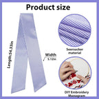 Christmas Wreath Sash for Front Door, Purple Stripes Burlap Sash Birthday Holiday Wreath Accessories for Home Wedding Baby Shower Decorations