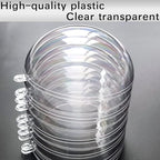 Fillable Christmas Ornaments Balls 80mm 10pk Clear Plastic Fillable Ornaments for Crafts, DIY Hanging Transparent Ball Ornaments for Christmas Tree Decorations Indoor Home Decor Wedding Party Supplies