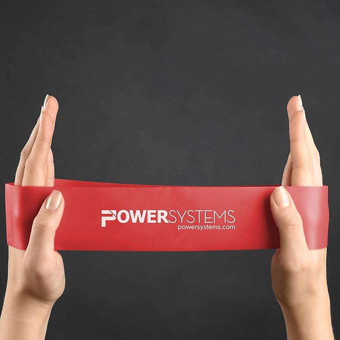 Power Systems Versa Loop Resistance Bands, 10-Pack – Color-Coded Exercise Bands for Workout, Strength Training, Physical Therapy