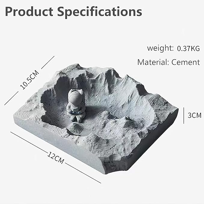 Cool Ashtray, Home Decor, Moon Space Elements, Portable Modern Ashtray Cigar Ashtray Outdoor Indoor Desktop Smoking Ashtray Home Office Fashion Decor Gifts For Men And Women