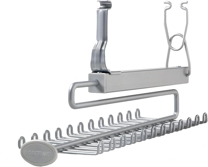 ClosetMaid 78060 Sliding Tie and Belt Rack for Wire Shelving