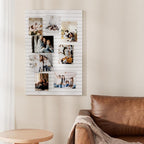 MaxGear Large Cork Boards for Walls 36" x 24", White Felt Bulletin Board Tiles for Office Decor, 6 Pack Felt Wall Tiles with Slat Paneling, Push Pin Board Home Wall Organizer