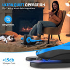 Under Desk Elliptical Machine, Leg Exerciser While Sitting for Seniors with Remote Control & 12-Speeds, Quiet Portable Electric Seated Pedal Exerciser Machine for Home Office