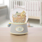 Precious Moments "Overflowing with Love" Noah's Ark Inspired Musical Resin Snow Globe, Sentimental Nursery Décor, Ideal Baby Shower or Holiday Figurine Gift, 173432
