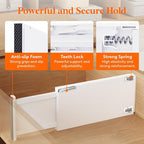 Lifewit 14 Pack 6" High Drawer Dividers 34-56cm/13.5-22" Adjustable Drawer Organizer for Clothes/Utensils, Expandable Drawer Separator in Dresser/Kitchen/Bedroom/Office Organization & Storage White