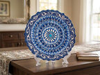 Turkish Decorative Plate Handmade Ceramic Ornament for Home&Office Wall Decor