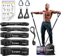 Pull Up Bands, Resistance Bands Set with Door Anchor, 5-Level Pull Up Assistance Bands for Working Out, Workout Bands for Home Gym - Get Free A.I. Workout Plan
