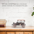 Vintage Car Model Industrial Design Decoration Retro Car Model Home Display Collector (Antique Bronze)