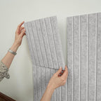 Large Felt Bulletin Board - Stylish Perfectly Sized 35" x 47" Cork Board Alternative for Office & Wall Decor – 12 Customizable Adhesive Tiles w/Golden Pins are Perfect to Display Your Photos