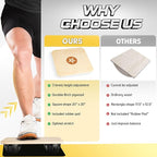 Yes4All 350LBS Professional Wooden Balance Board for Leg Workout, Anti-Slip Rocker Board, Wobble Board for Standing Desk