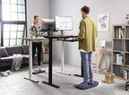 FEZIBO Standing Desk Mat with Anti Fatigue Bar, Wooden Wobble Balance Board with Ergonomic Design Comfort Floor Mat