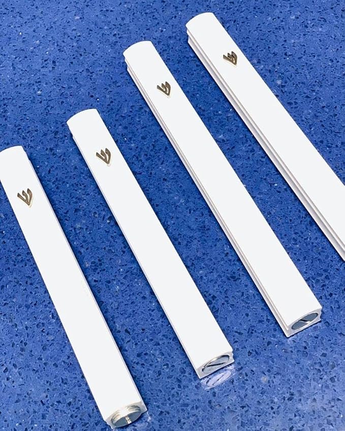 A&S Mezuzot Alumium Mezuzah Case in Silver Shin Design Weatherproof Door Mezuza Judaica Art for Home Blessing (Ivory, 7 Inches)