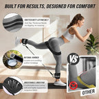 WOQQW Resistance Bands Set - Ankle Resistance Bands with Cuffs for Legs & Glute Workout, Fabric Booty Bands for Women, Home Gym Exercise Equipment for Hip, Pilates, Fitness, Yoga, Physical Therapy