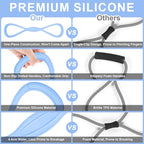 Figure 8 Resistance Band: Resistance Bands with Handles for Working Out - 8 Shaped Resistance Bands for Women - Exercise Bands for Arms - Fullbody Yoga Pulling Rope