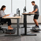 Balance Board for Standing desk, 2-in-1 Dual-Sided Balance Stability Trainer & Anti-Fatigue Standing Mat,Calf Stretcher,for Home,Gym,Office