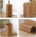 Alipis Woven Umbrella Stand for Entryway Freestanding Umbrella Holder Basket Storage Rack Tall Floor Woven Bucket Flower Vase for Canes Walking Sticks Organizer