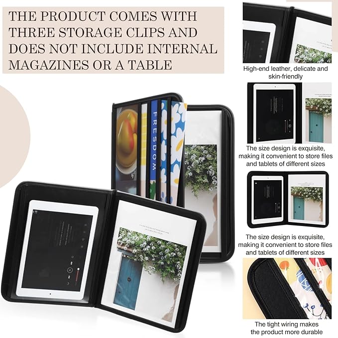 3 Pcs Paper Organizer Storage, 12" x 9" Containers for A4, Field Service Supplies Tract Organizer Clipboards Bookshelf Evangelistic Magazine Clipboards Gifts for Conference Field Service