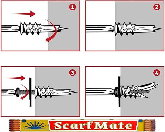 Magnetic Sports Scarf Wall Display (Black)
