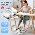 Under Desk Elliptical Machine for Senior Mini Elliptical Leg Exerciser with Remote Quiet Portable Electric Seated Foot Pedal Exerciser for Home Office
