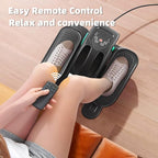 ESL Under Desk Elliptical - Portable Leg Exerciser with Pedal Strap for Seniors, Compact Seated Elliptical with Remote Control, LCD Display Electric Elliptical Trainers for Home