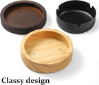 Cute Ashtrays for Cigarettes Ash Tray with Lid DDAJJAJ Wooden Ashtray with Stainless Steel Portable Decorative Ashtray Windproof Ashtray for Home,Patio,Office,Outdoors,Indoor,Parties