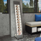 10-Layer Magazine Rack - 8.6"x11" Display Stand for Literature, Product Introductions & Public Reception Areas (A4 Width)