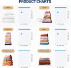 Simple Deluxe 25 Pack Space Saver Bags, Vacuum Storage Bags, Space Saver Bags for Comforters, Blankets, Bedding, Pillows and Clothes, Hand Pump Included(5 Jumbo/5 Large/5 Medium/5 Small/5 Roll M)