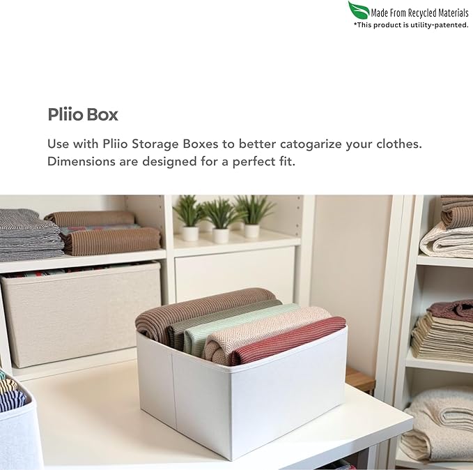 7 Pcs PLIIO Large Filers, Foldable Clothes Organizer, Space-Saving Closet and Suitcase solution, Wrinkle-Free Storage Solution for Home and Travel, Wardrobe Organizer and Clothes Folder