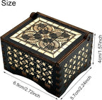 Pursuestar Wind Up Music Box - Labyrinth-As The World Falls Down, Vintage Engraved Wood Mechanism Musical Gifts for Mother's Day Valentine's Day Anniversary Christmas Thanksgiving