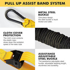 HPYGN Two Foots Pull Up Assistance Bands, Heavy Duty Resistance Band for Pull Up Bar, Adjustable Weight/Size with Fabric Feet/Knee Rest, Bands for Pull Up Assist for Strength Training, Pull Up