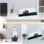 Unsinkable Black Pearl Pirate Ship in a Bottle,Boat Model Fluid Liquid Drift Bottle Visual Decorations Ornament Paperweight Desk Decor Gifts (N)
