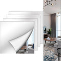 Shiftshade Mirror Wall Full Length,12X14 Inch Unbreakable Mirror Tiles for Bedroom Home Gym Door, Acrylic Mirror Full Body Shatterproof Mirror Stickers for Walls,Mirror Sheets (4pcs)