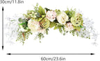 DULRLLY Artificial Peony Flower Swag, 30 in Wedding Arch Flowers, Faux Floral Swag for Lintel, Over The Door Decorative Swag, Rustic Artificial Floral Swag for Home Decor (5)