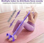 Multifunctional Pedal Resistance Band with Handle,4/6/8 Tubes for All Weights,Upgrade Heavy-Duty TPE Tubes with 300% Stretch for Full Body Workouts.