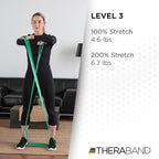 THERABAND CLX Resistance Band with Loops, 5-Foot Non-Latex Exercise Band for Mobility, Rehab, Stretching & Home Workouts, Color-Coded Resistance Levels