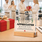 Thank You & Appreciation Gifts Bulk for Coworkers, Friends, Women and Men, Inspirational Gift Ideas, Motivational Desk Decor for Office Home, 4 x 4 Inches, Set of 2