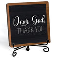 Modern Farmhouse Decor, Home Decor For Living Room, Boho Chic Aesthetic Shelf Decorations, Christian Dear God Sign, Farm House Entryway Tv Stand Fireplace Coffee Table Decoration (02)