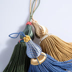 Luxury Tassels for Curtains and Furniture Knobs, 2 Pack - 8.4" Elegant Rayon Decorative Tassel, Silky Tassel Pendant for Cabinet Handles, Home Decor Accents (Red)