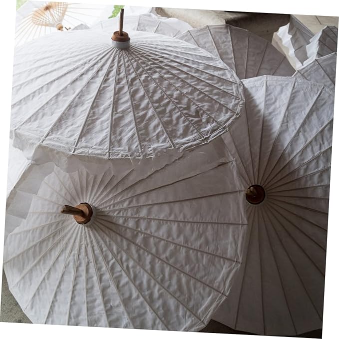 Parasol Umbrella Frames 2pcs Oil Paper Stands Stage Paper Umbrellas Bracket for Display Random Color