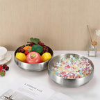Key Bowl for Entryway Table 8.3" Modern Decorative Bowl Catchall Bowl for Candy Fruit Serving Bowls for Kitchen Counter, Coffee Table,Silver