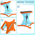Cheer Balance Trainer 13.4 x 12.2 Inch Wooden Cheer Flyer Stand Cheer Stand for Flyers Cheerleading Stunt Balance Flexibility Trainer Equipment Promote Core Strength Coordination