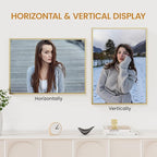 16x22 Aluminum Metal Picture Frame,Tempered Glass Gold Photo Frame 16x22 for Family Photo,Posters,Art,Document to Wall Mount Horizontally or Vertically