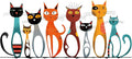 Wesiti Cat Wall Art Decor Iron Wall Sculptures Decor for Cats Lover 15.75 x 7.02 Inches Colorful Mid Century Cat Retro Signs for Home Living Room Bedroom Kitchen Office(Cute)