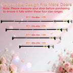 Front Door Garland Hanger Suitable for 32"-80" Width Doors, Tool-Free Non-Destructive Adjustable Hanger for Valentine's Day Wreaths, Heart Decorations, String Lights