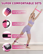 Resistance Bands Set – Resistance Band and Adjustable Ankle Exercise Bands with Cuffs Great Equipment for Training