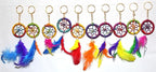 Bro Mart Dream Catcher Keychain For Car Home And Office wall Multicolour Lightweight (Pack of 2)