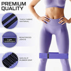 12 Pcs Fabric Resistance Bands for Working Out Booty Workout Stretch Exercise Bands Non Slip for Legs Squat Resistance Loop for Women Men Starter Butt Hip Thigh Fitness