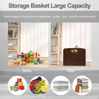 Magazine Rack Floor foldable Magazine Holders Basket Organizer Newspaper Storage Bin Organizer for Home Document File Holder brown